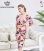 画像1: [送料無料][GINZA COUTURE]ピンク・ブルー・カシュクール風・リボン・花柄・パステル・五分袖・ミニドレス・ワンピース[即日発送][大きいサイズあり] (1)