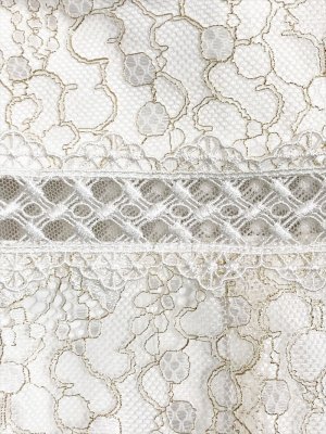 画像9: [送料無料][SETTAN]ピンク・ホワイト・レース・シースルー・マーメイドライン・ミディアムドレス・ワンピース[即日発送][大きいサイズあり]