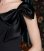 画像8: [SETTAN]ブラック・シンプル・無地・リボン・ミディアムドレス・ワンピース (8)