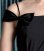 画像9: [SETTAN]ブラック・シンプル・無地・リボン・ミディアムドレス・ワンピース (9)
