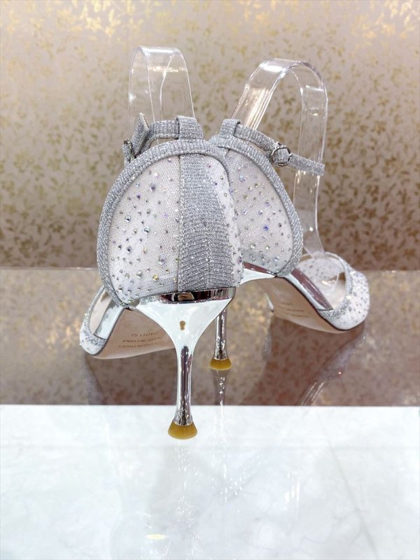 画像20: [送料無料][COMEX][Platino deux]プラチナドゥ・ゴールド・ブラック・シルバー・チュール・ラメ・ラインストーン・ポインテッドトゥ・アンクルストラップ・8cm・パンプス[即日発送] (20)