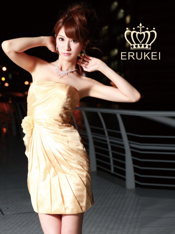 画像2: [送料無料][ERUKEI]ベア・コサージュ・ミニドレス・ワンピース[即日発送] (2)