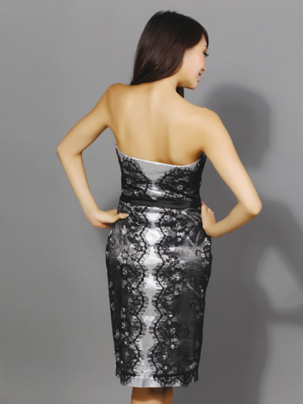 画像4: [送料無料][ERUKEI]ベア・サイドレース・ミニドレス・ワンピース[即日発送][大きいサイズあり] (4)