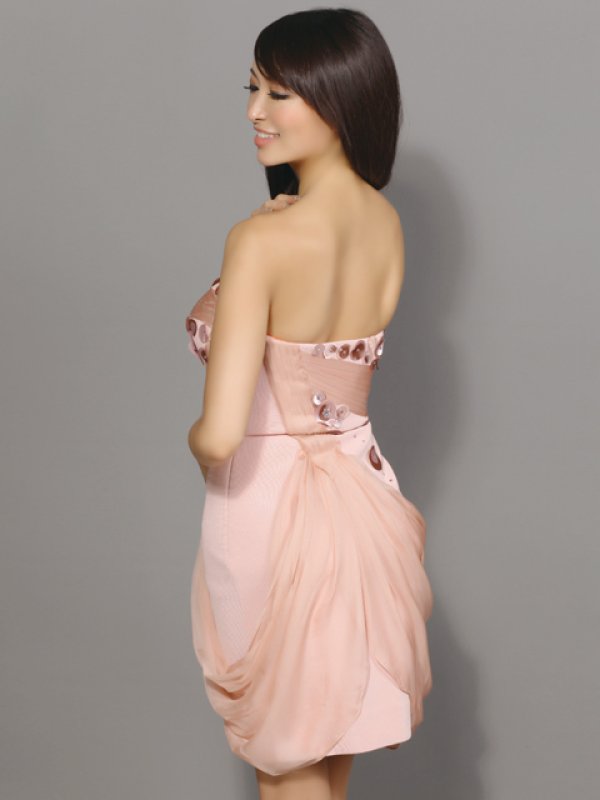 画像3: [送料無料][ERUKEI]ベア・シフォン・ミニドレス・ワンピース[即日発送] (3)