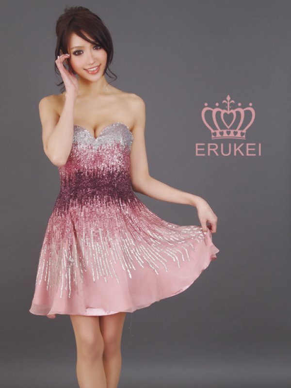 画像2: [送料無料][ERUKEI]シルク・ベア・Ａライン・ミニドレス・ワンピース[即日発送][大きいサイズあり] (2)