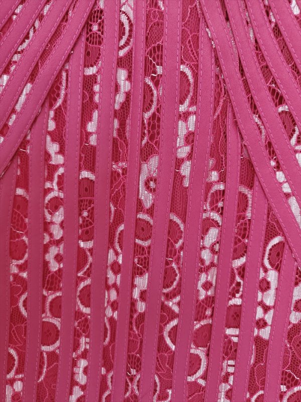 画像6: [送料無料][ERUKEI]立体斜線・Vネック・タイト・ライン・ミニドレス・ワンピース[即日発送][大きいサイズあり] (6)