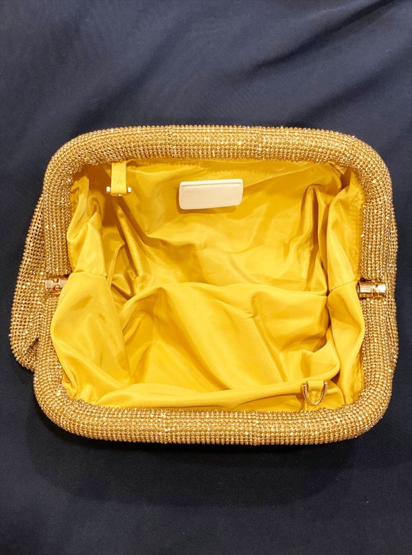 画像3: [送料無料][ERUKEI]シルバー・ゴールド・ブラック・オーロラ・キラキラ・ ストーン・チェーン・ショルダー・クラッチ・2way・バッグ[即日発送] (3)