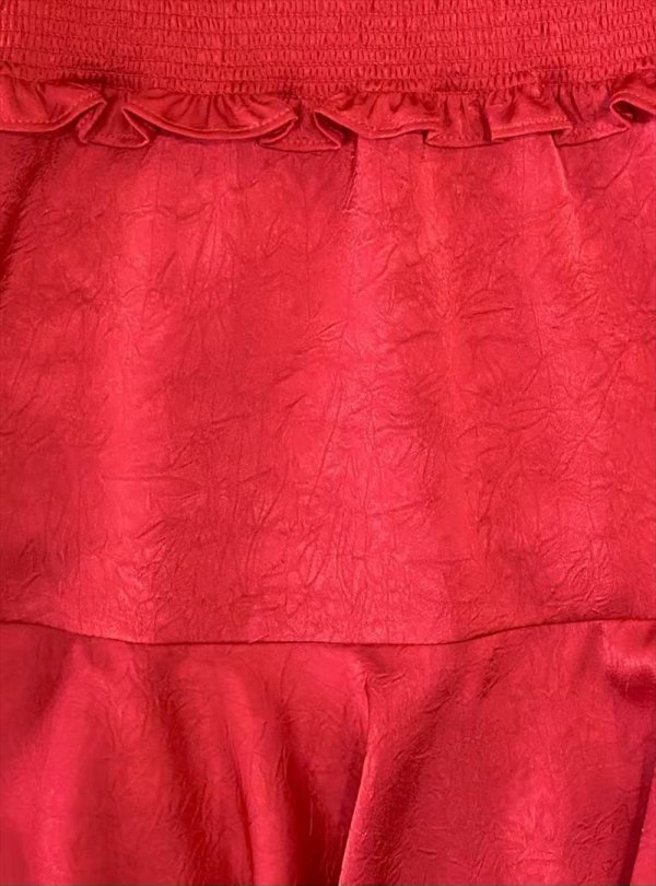 画像14: [送料無料][GINZA COUTURE]ブラック×ホワイト・ホワイト・ロイヤルブルー・レッド・レッド×ホワイト・花柄・プリント・ワンカラー・首元フリル・ウエストマーク・アメリカンスリーブ・ティアード・Aライン・ミニドレス・ワンピース[即日発送][大きいサイズあり] (14)