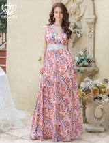 ERUKEI エルケイ ロングドレス　ピンク　XS エルケイ（ERUKEI）直営】のドレス通販ショップ｜銀座クチュール