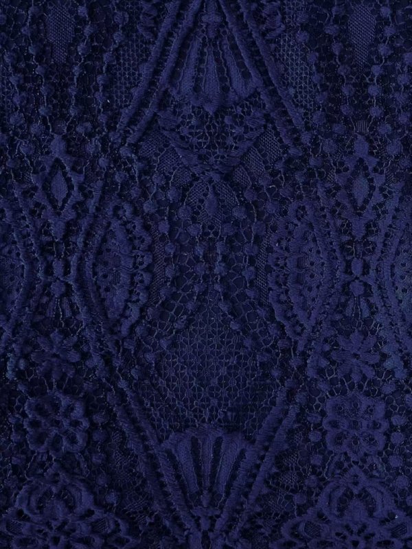 画像14: [送料無料][ERUKEI]ワインレッド・ホワイト・レッド・ネイビー・総レース・ベルスリーブ・シアー・Aライン・エレガント・ロングドレス[即日発送][大きいサイズあり] (14)