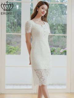 エルケイ　ホワイトレースドレス エルケイ（ERUKEI）直営】のドレス通販ショップ｜銀座クチュール