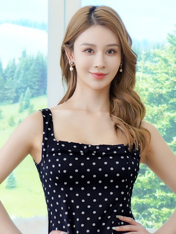 画像4: [送料無料][ERUKEI]ネイビー×ホワイト・レッド×ホワイト・アンゴラレッド・アイボリー×ブラック・ピンク×ブラック・ドット・ワンカラー・サテン・ノースリーブ・リボン・フレア・Aライン・ミニドレス・ワンピース[即日発送][大きいサイズあり] (4)