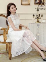 GINZACOUTURE エルケイ ノースリーブ ワンピース 白 パーティドレス エルケイ（ERUKEI）直営】のドレス通販ショップ｜銀座クチュール