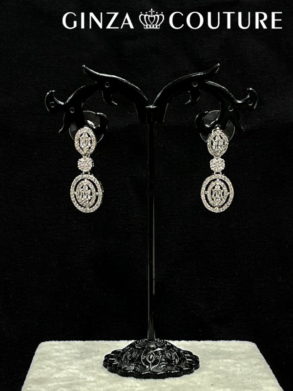 画像3: [アクセサリーセット]シルバー・ビジュー・ストーン・ネックレス・ピアス・ブレスレット・リング・アクセサリーセット[即日発送] (3)