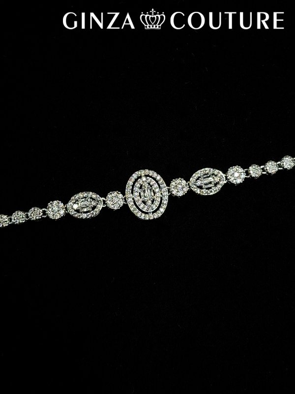 画像4: [アクセサリーセット]シルバー・ビジュー・ストーン・ネックレス・ピアス・ブレスレット・リング・アクセサリーセット[即日発送] (4)