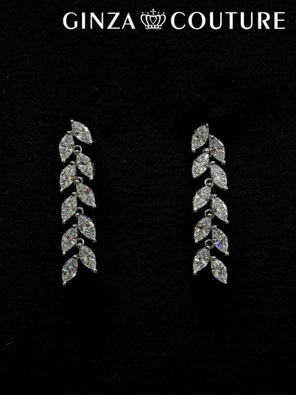 画像3: [アクセサリーセット]シルバー・ビジュー・ストーン・ネックレス・ピアス・アクセサリーセット[即日発送] (3)