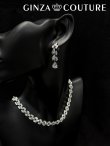 画像4: [アクセサリーセット]シルバー・ビジュー・ストーン・ネックレス・ピアス・アクセサリーセット[即日発送] (4)