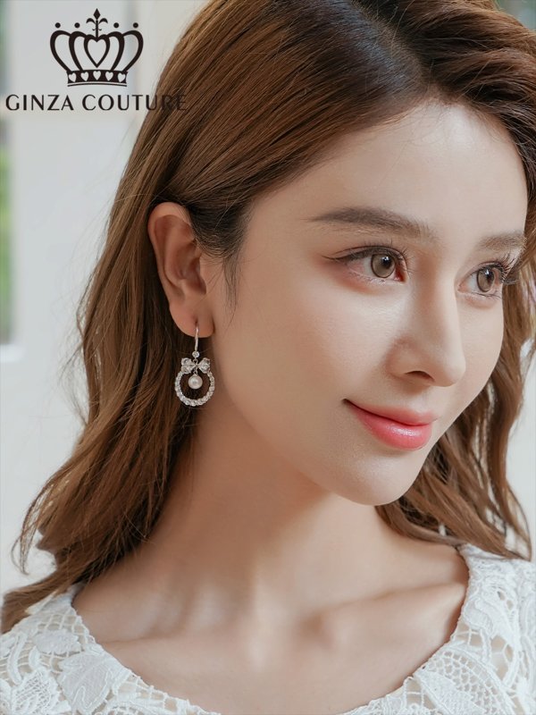 画像2: [ジュエリー][ピアス]シルバー・ゴールド・ストーン・パール・ピアス[即日発送] (2)