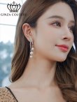 画像2: [ジュエリー][イヤリング]シルバー・ストーン・ゴージャス・パール・スタッドピアス[即日発送] (2)