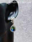 画像3: [ジュエリー][ピアス]シルバー×ピンク・シルバー×グリーン・グラデーション・ドロップストーン・スタッドピアス[即日発送] (3)