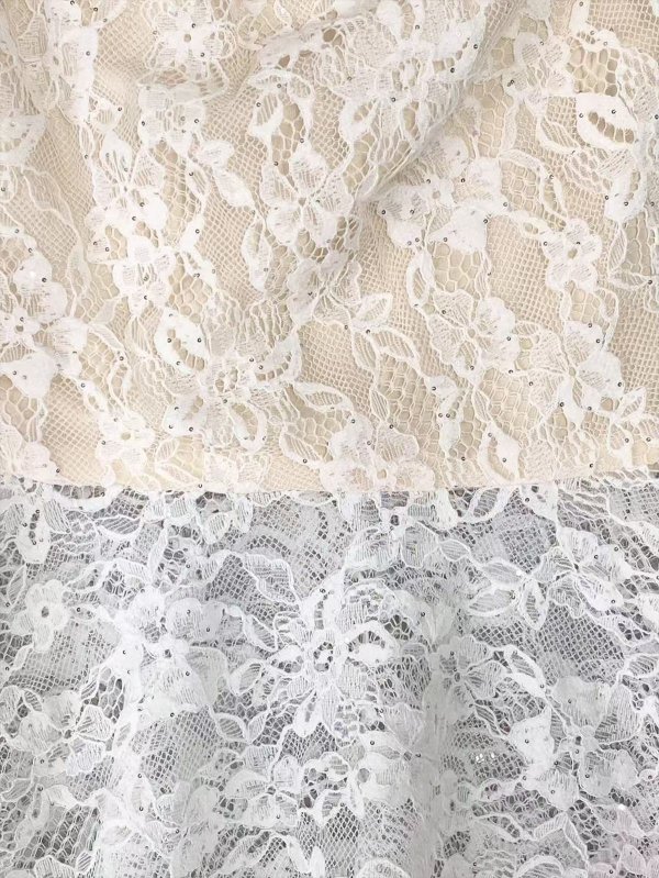 画像7: [送料無料][SETTAN]レッド・ホワイト・総レース・スパンコール・シアー・ギャザー・Vネック・ノースリーブ・ハイウエスト・タイト・マーメイド・ロングドレス[即日発送][大きいサイズあり] (7)