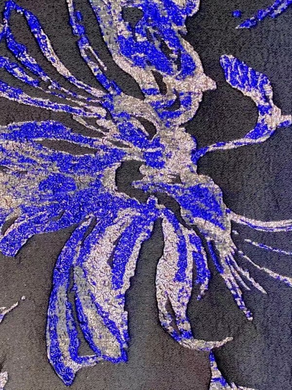 画像14: [送料無料][SETTAN]ベージュ×ゴールド・ホワイト×シルバー・レッド×ゴールド・ネイビー×シルバー・ベア・ジャガード・花柄・Aライン・スピンドル・ロングドレス[即日発送][大きいサイズあり] (14)