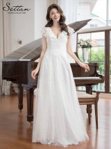 銀座クチュール エルケイ Aライン ロングドレス エルケイ（ERUKEI）直営】のドレス通販ショップ｜銀座クチュール