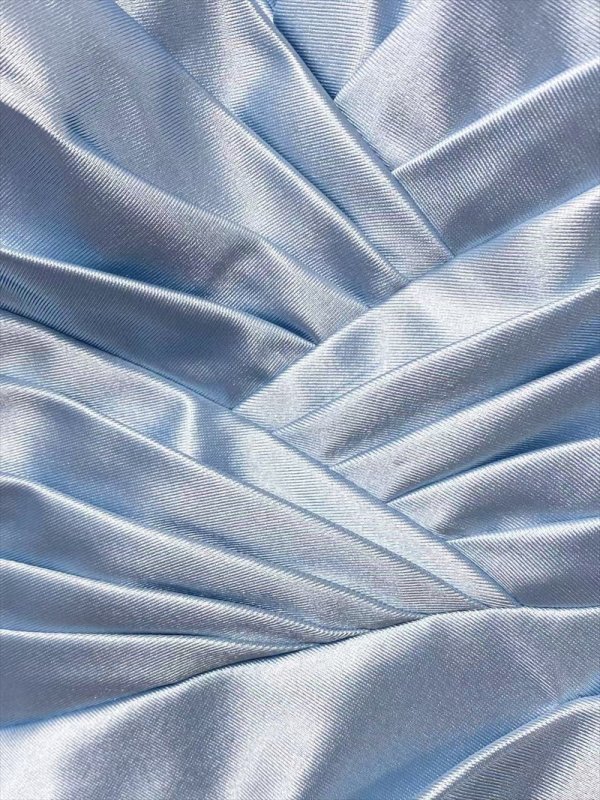 画像7: [送料無料][SETTAN]ベージュ・ブルー・ノースリーブ・キャミソール・シンプル・セクシー・キャザー・サテン・スリット・Aライン・ロングドレス[即日発送][大きいサイズあり] (7)