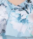 画像13: [SALE品のため返品不可][ERUKEI]ブルー・ピンク・胸元フリル・花柄・シフォン・ビジュー・タイト・ミニドレス・ワンピース[即日発送][大きいサイズあり] (13)