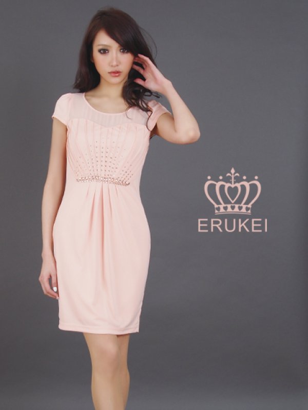 画像2: [送料無料][ERUKEI]シンプル・半袖・ミニドレス・ワンピース[即日発送][大きいサイズあり] (2)