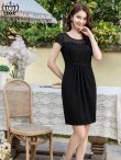 画像5: [SALE品のため返品不可][ERUKEI]ブルー・ピンク・ブラック・シンプル・半袖・ミニドレス・ワンピース[即日発送][大きいサイズあり] (5)