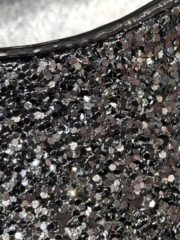 画像8: [ニュースソース][news]シルバー・ピンクゴールド・ブラック・アンクルストラップ・ラメ・グリッター・ラインストーンチャーム・厚底・16cmヒール・サンダル[即日発送] (8)