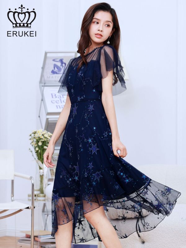 エルケイ　ERUKEI ドレス　新品未使用　ワンピース　erukei ネイビー